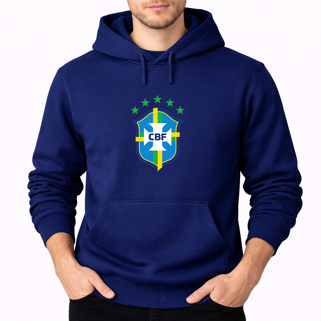 Men's Brazil National Soccer Team Pullover Hoodie
