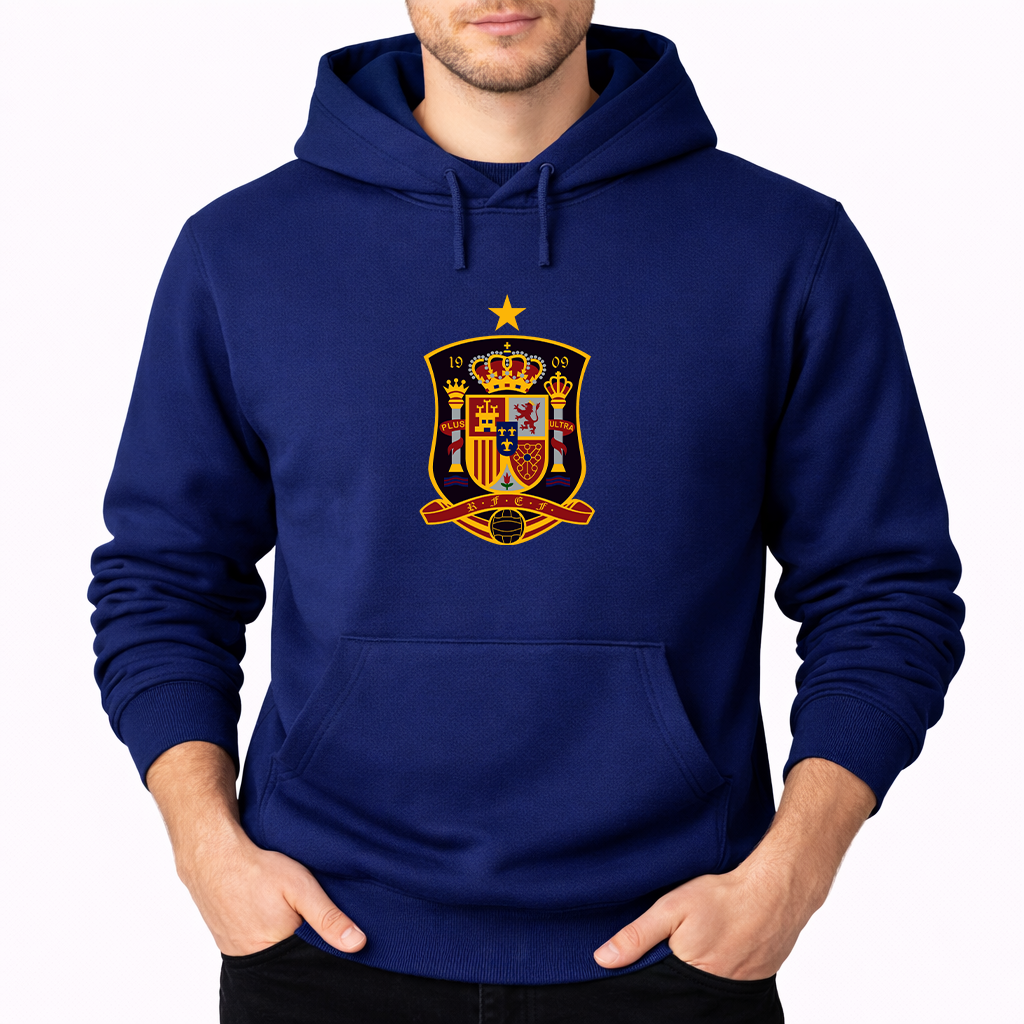 Men's Spain National Soccer Team Pullover Hoodie