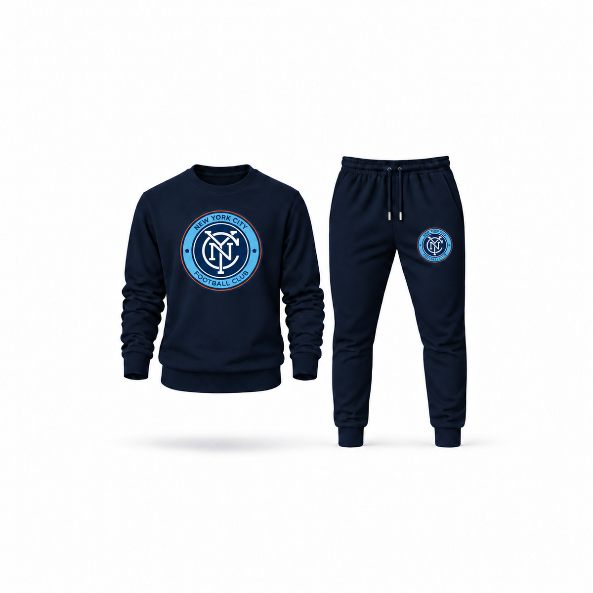 Men's New York City FC Sweatshirt Joggers Set | Color: Navy | Main