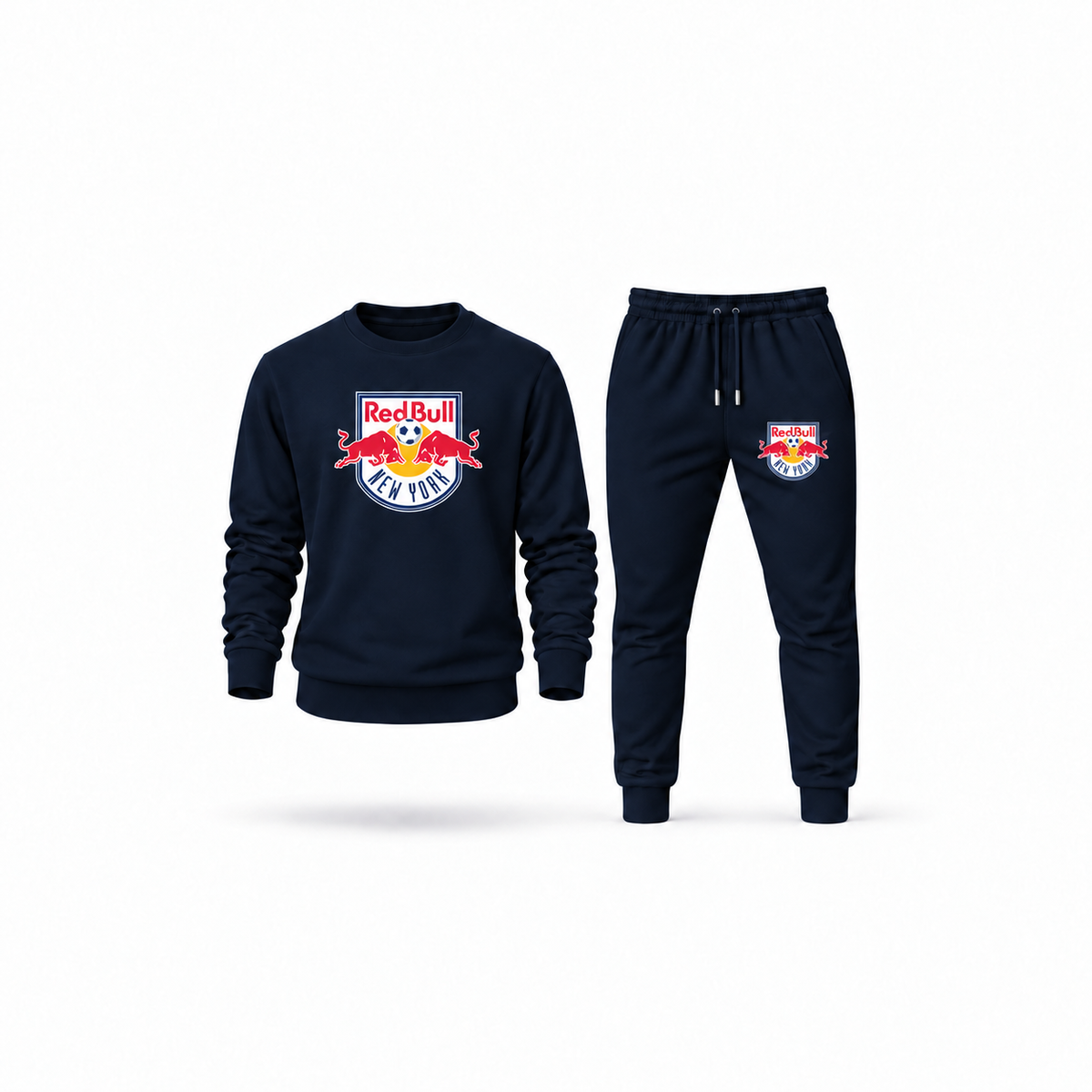 Men's New York Red Bulls FC Sweatshirt Joggers Set | Color: Navy | Main