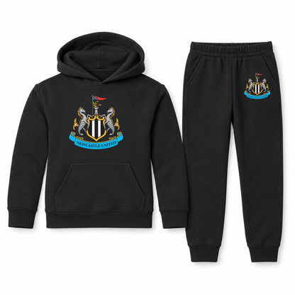 Newcastle United FC youth hoodie jogger set, Black, Youth Large ages 10–12