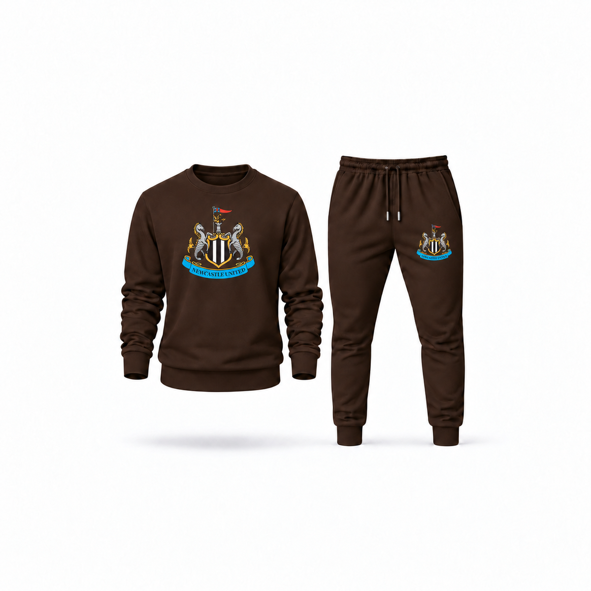 Men's Newcastle United FC Sweatshirt Joggers Set | Color: Brown | Main