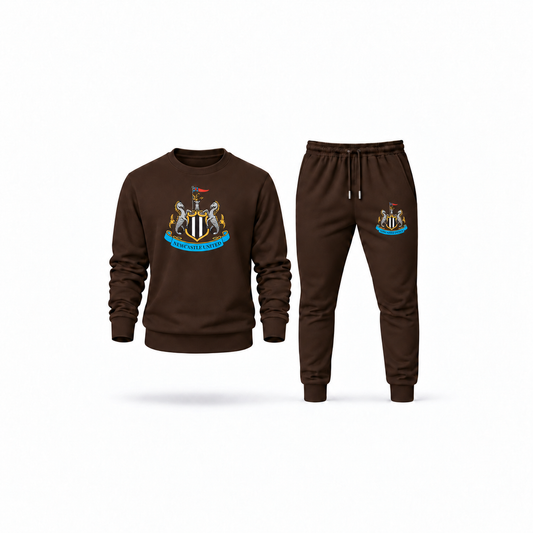Men's Newcastle United FC Sweatshirt Joggers Set | Color: Brown | Main