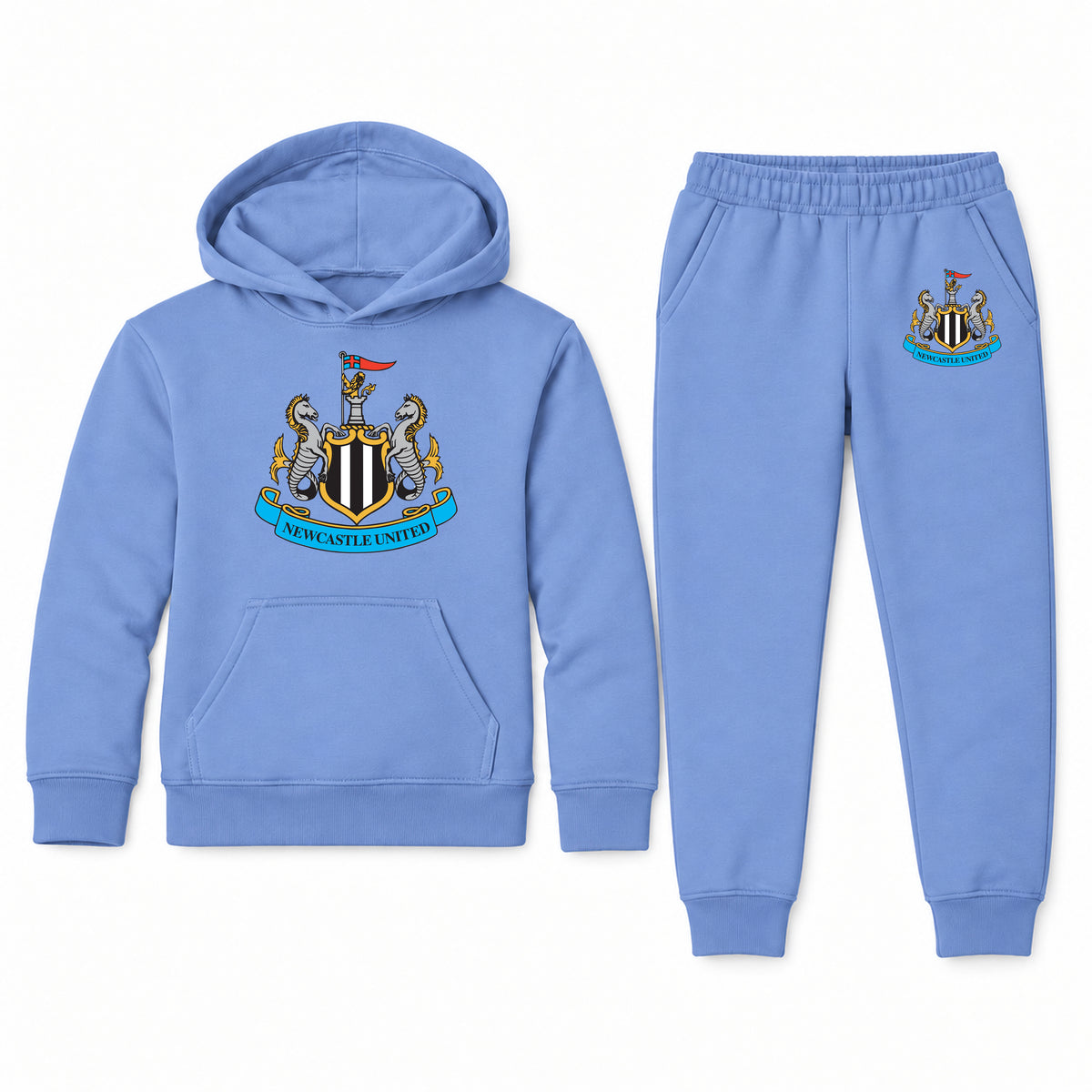 Newcastle United FC youth hoodie jogger set, Carolina Blue, Youth Large ages 10–12