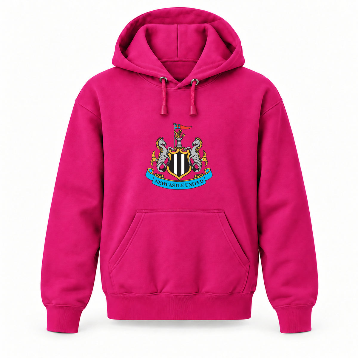 Newcastle United FC - Youth Large Hoodie (Ages 10–12) | Color: Hot Pink