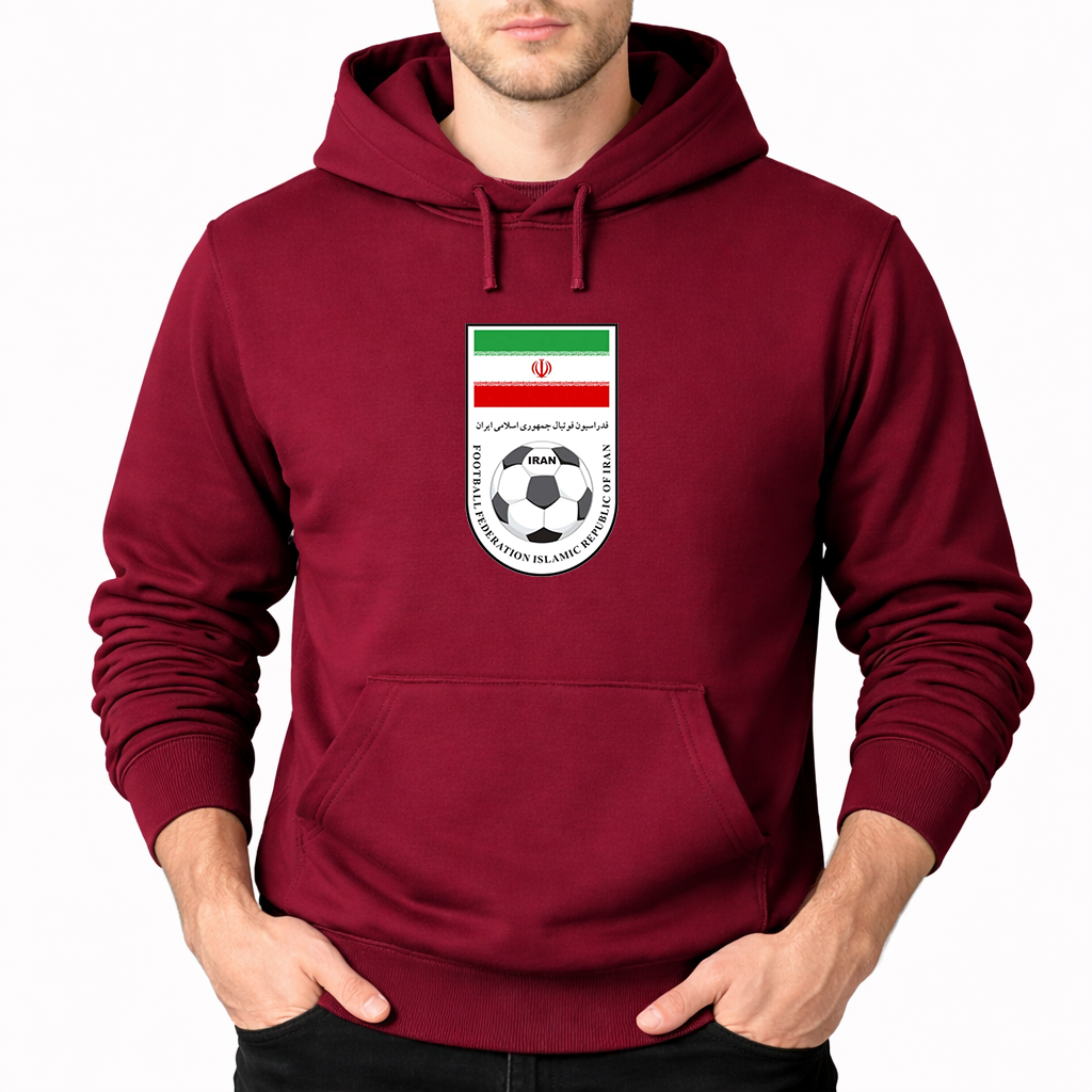 Men's Iran National Soccer Team Pullover Hoodie
