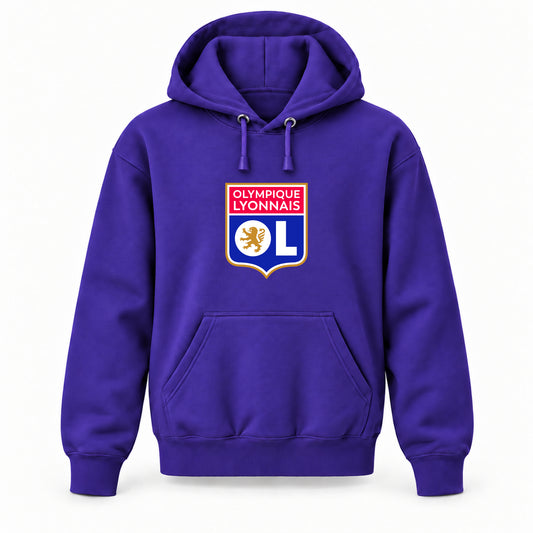 Olympique Lyonnais FC - Youth Large Hoodie (Ages 10–12) | Color: Purple