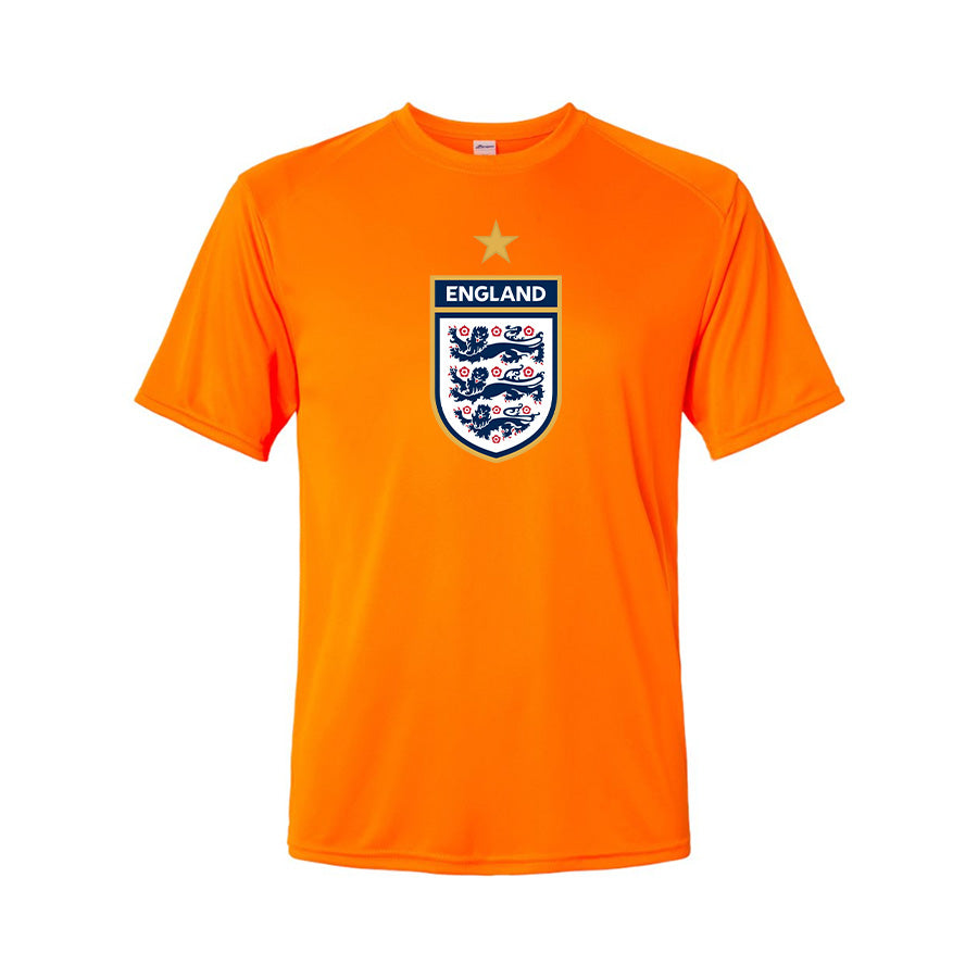 Youth Kids England National Soccer Team Performance T-Shirt