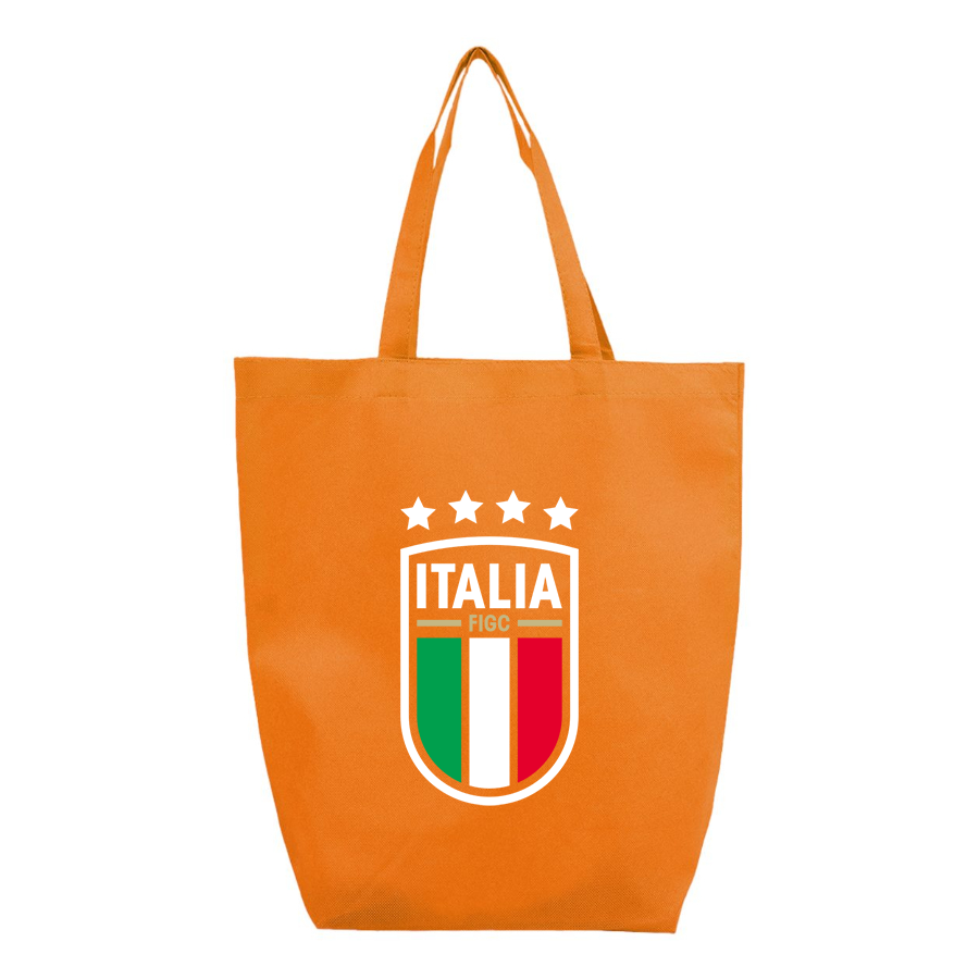 Italy National Soccer Team (Blue) (White) - Q-Tees - Non-Woven Gusset Bottom Tote - Q1251