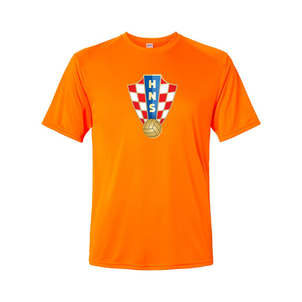 Youth Kids Croatia National Soccer Team Performance T-Shirt