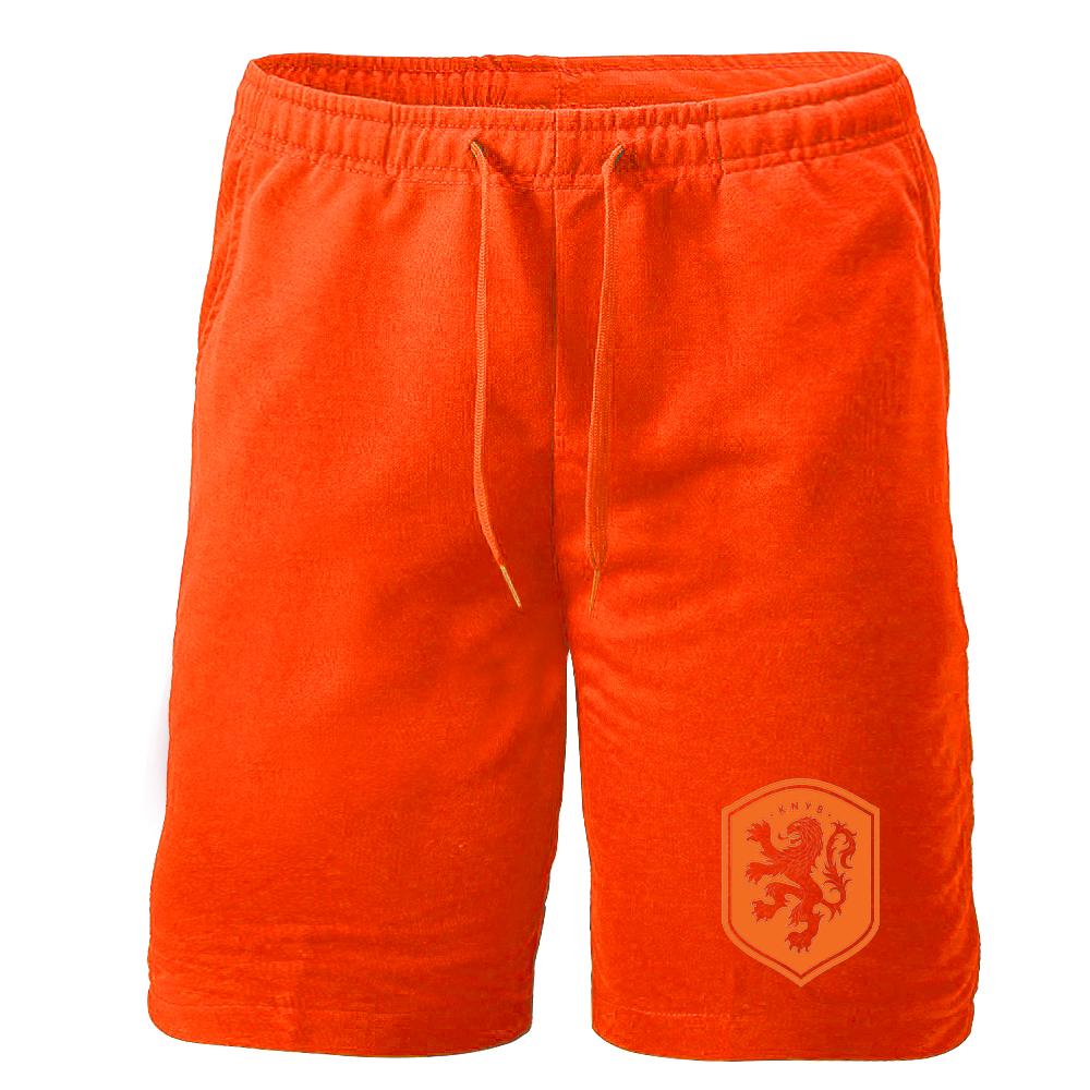 Men's Netherlands National Soccer Team Athletic Fleece Shorts