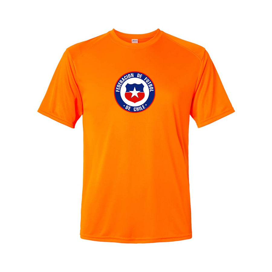 Youth Kids Chile National Soccer Team Performance T-Shirt