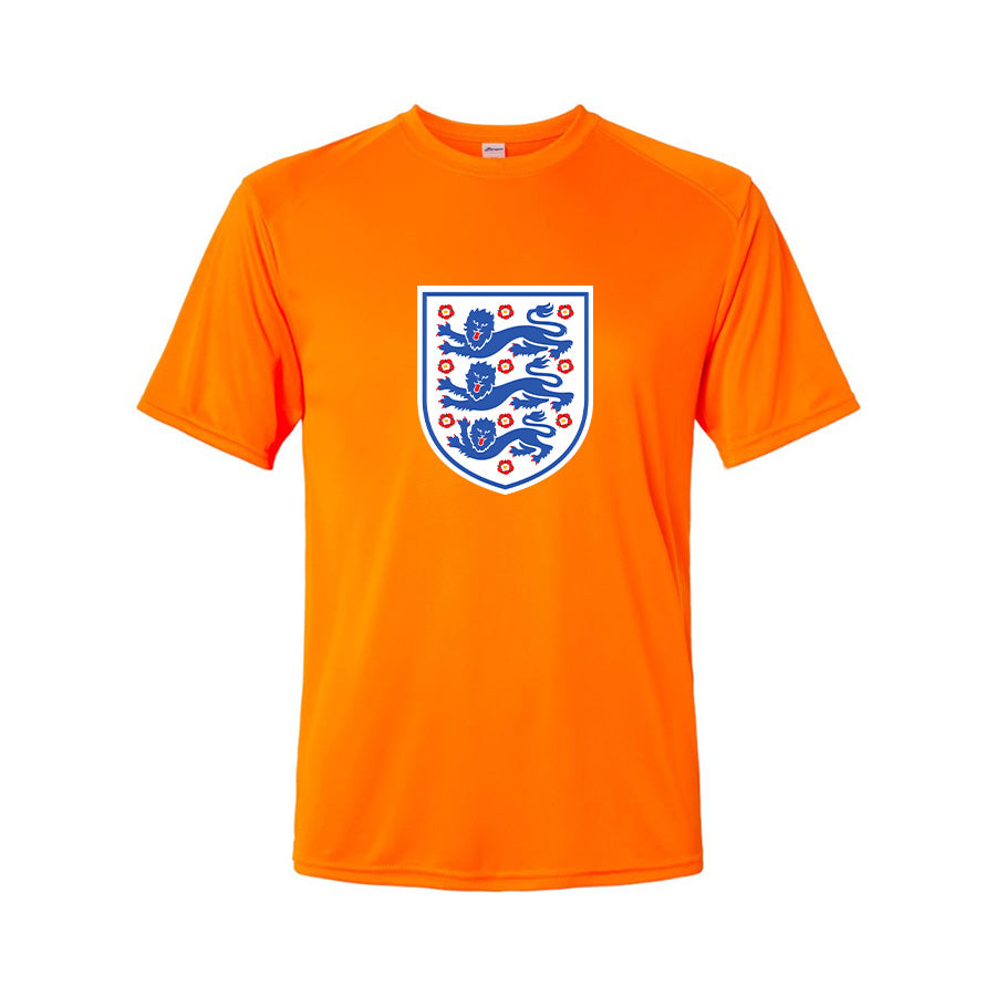 Youth Kids England National Football Team Performance T-Shirt