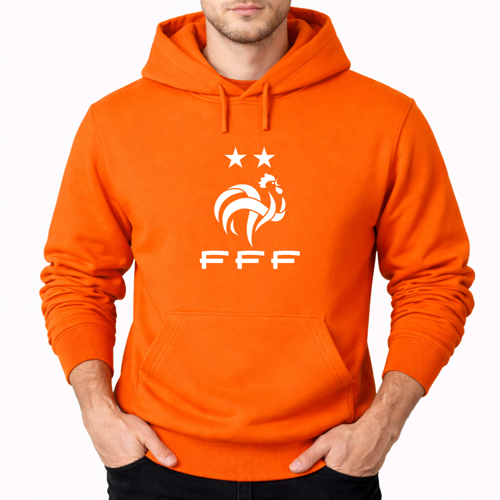 Men's France Soccer Pullover Hoodie