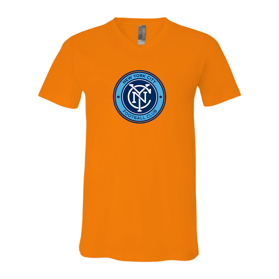 Men’s  New York City FC  - BELLA + CANVAS - Jersey V-Neck Tee - 3005
