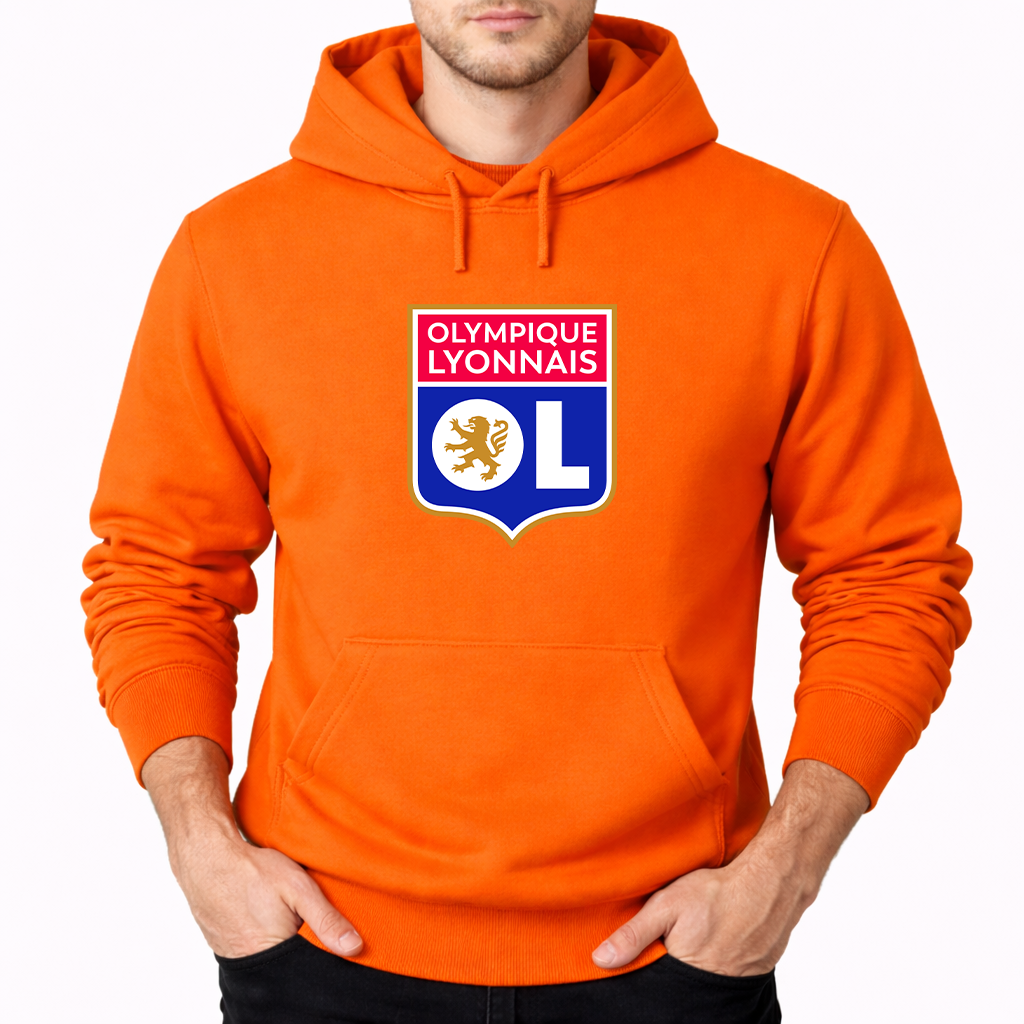 Men's Olympique Lyonnais FC Pullover Hoodie