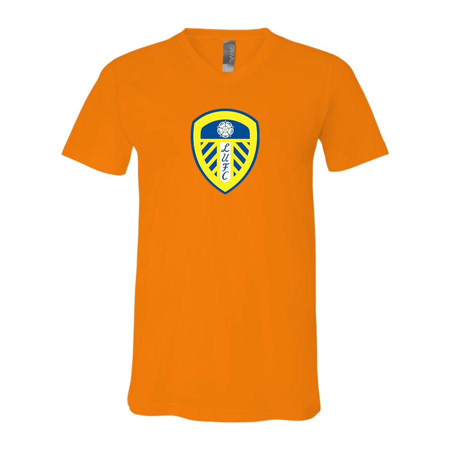 Men’s  Leeds United Football Club- BELLA + CANVAS - Jersey V-Neck Tee - 3005