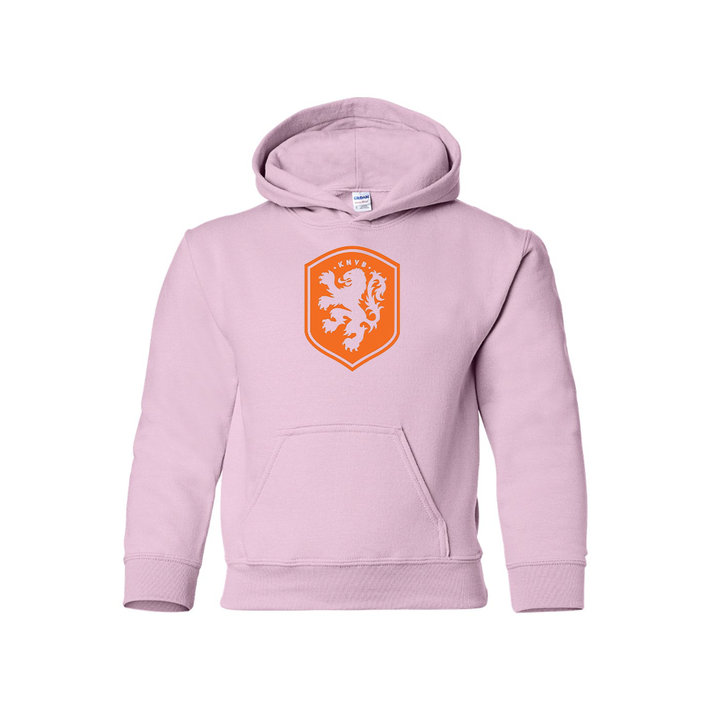 Youth Kids Netherlands National Soccer Team Pullover Hoodie