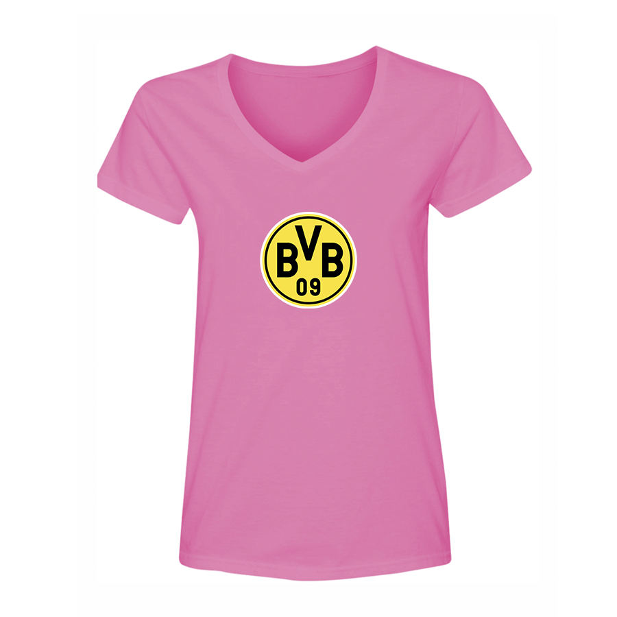 Women's Borussia Dortmund BVB FC V-Neck T-Shirt