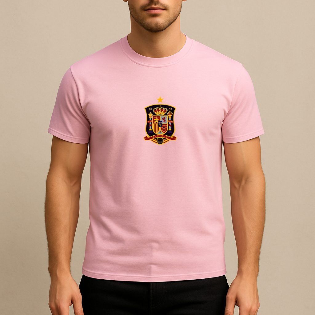 Men's Spain National Soccer Team Cotton T-Shirt