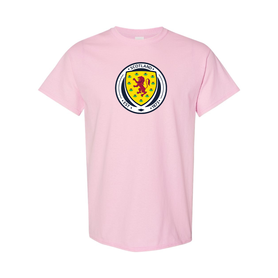 Youth Kids Scotland National Soccer Team Cotton T-Shirt