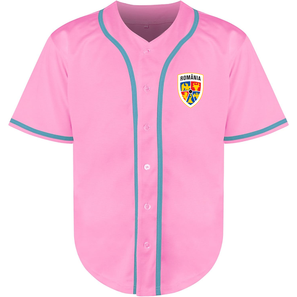 Men's Romania National Soccer Team Baseball Jersey