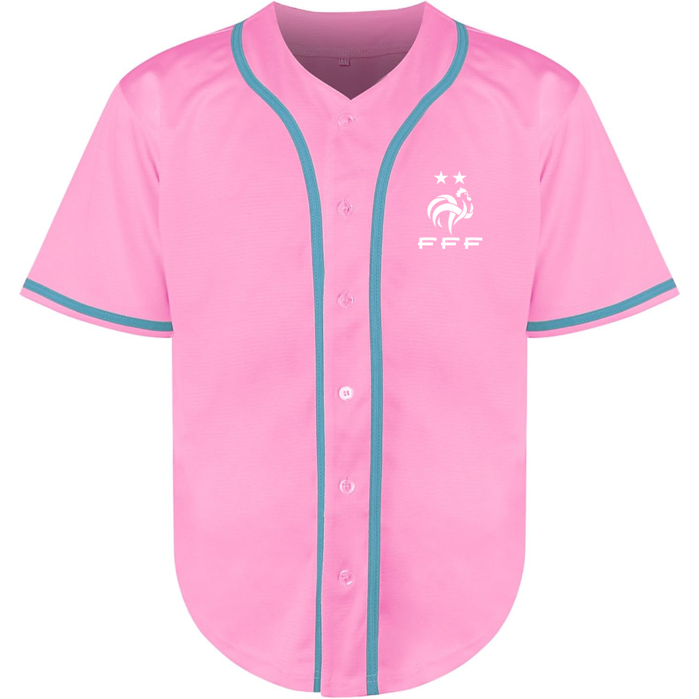 Men's France Soccer Baseball Jersey