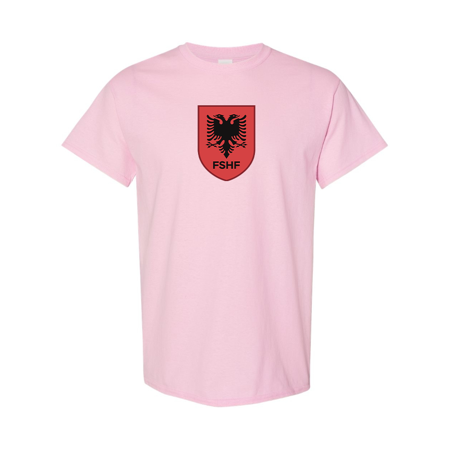 Youth Kids Albania National Soccer Team Cotton T-Shirt