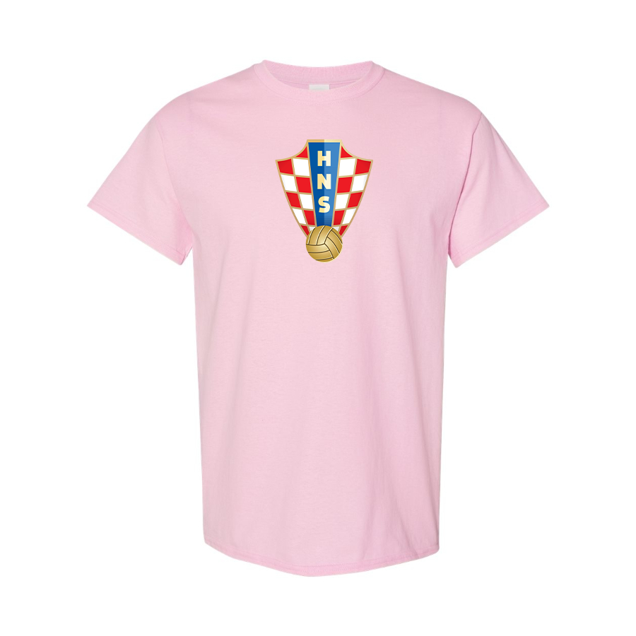 Youth Kids Croatia National Soccer Team Cotton T-Shirt