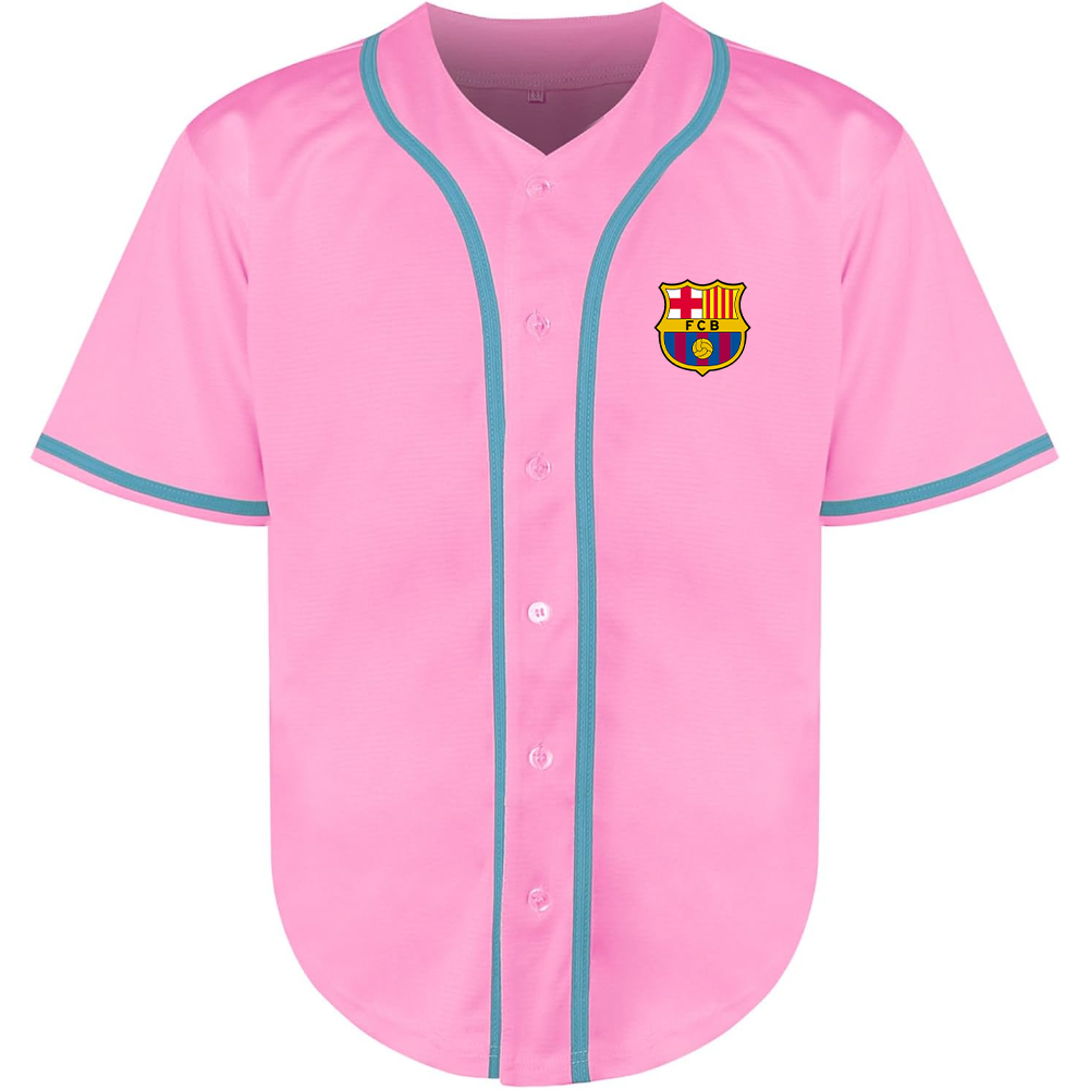 Men's F.C. Barcelona Soccer Baseball Jersey