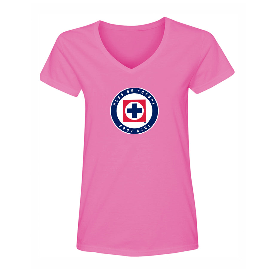 Women's Cruz Azul Football Club V-Neck T-Shirt