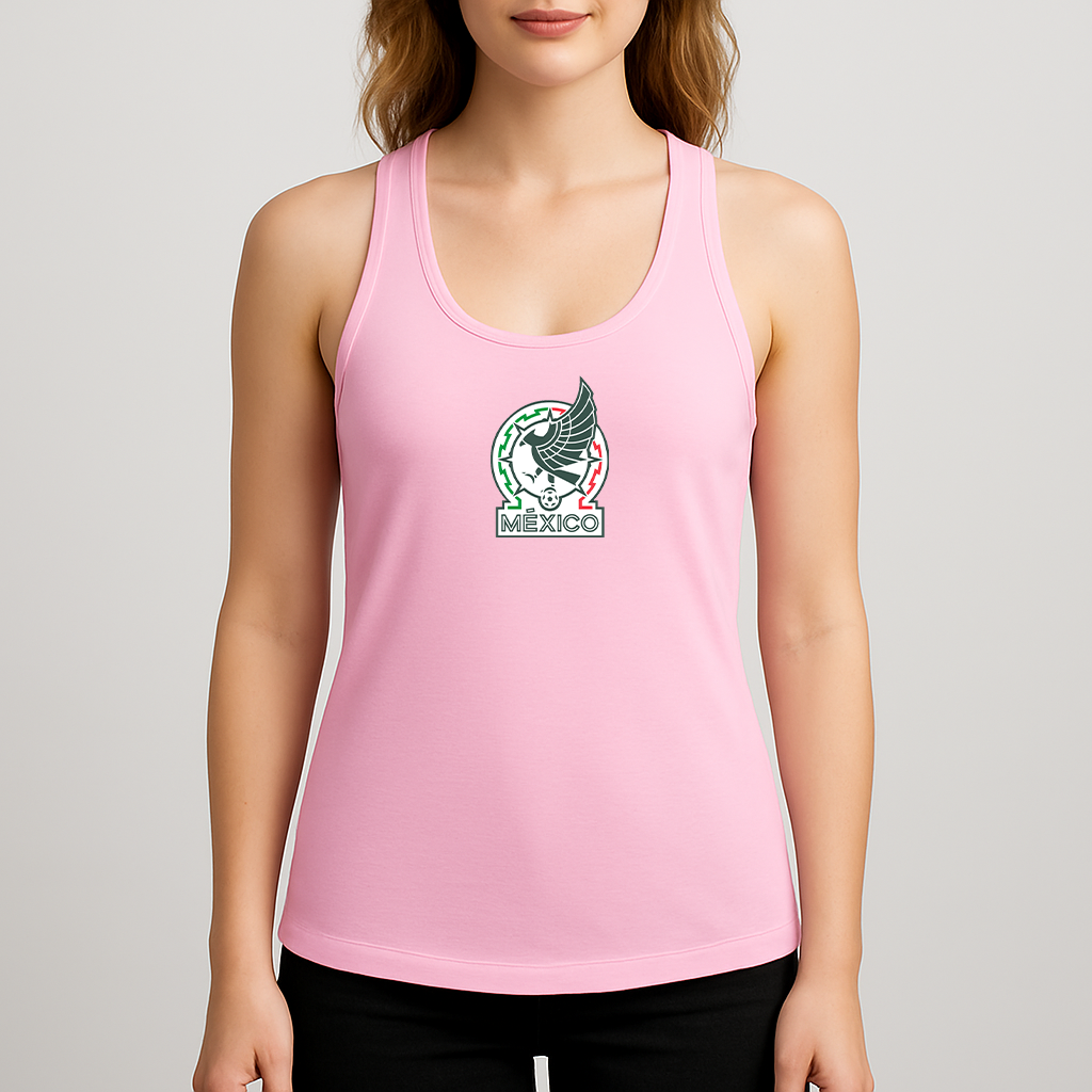 Women's Mexico Soccer Racerback Tank Top
