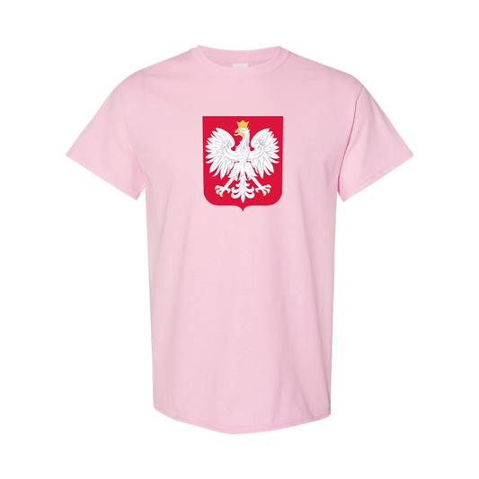 Men's Poland National Soccer Team Cotton T-Shirt