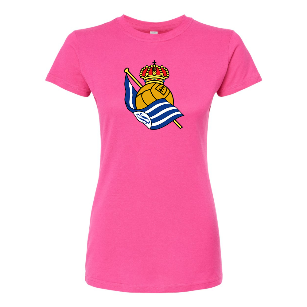 Women's Real Sociedad FC Round Neck T-Shirt