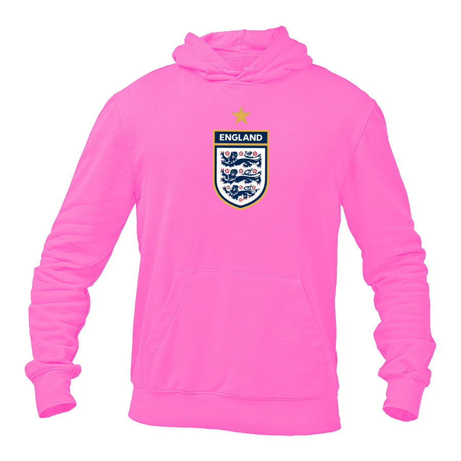 Men's England National Soccer Team Pullover Hoodie