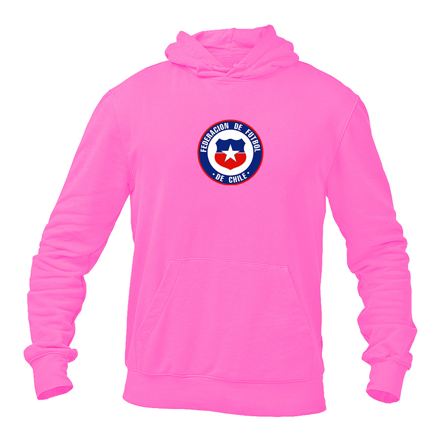 Men's Chile National Soccer Team  Pullover Hoodie