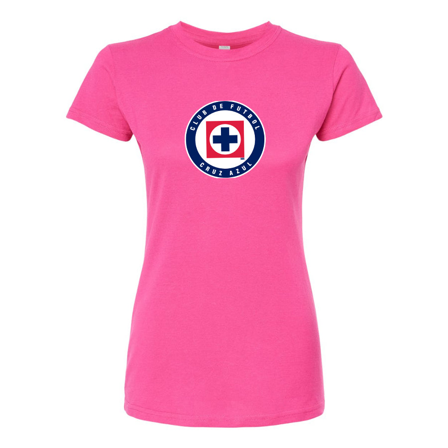 Women's Cruz Azul Football Club Round Neck T-Shirt