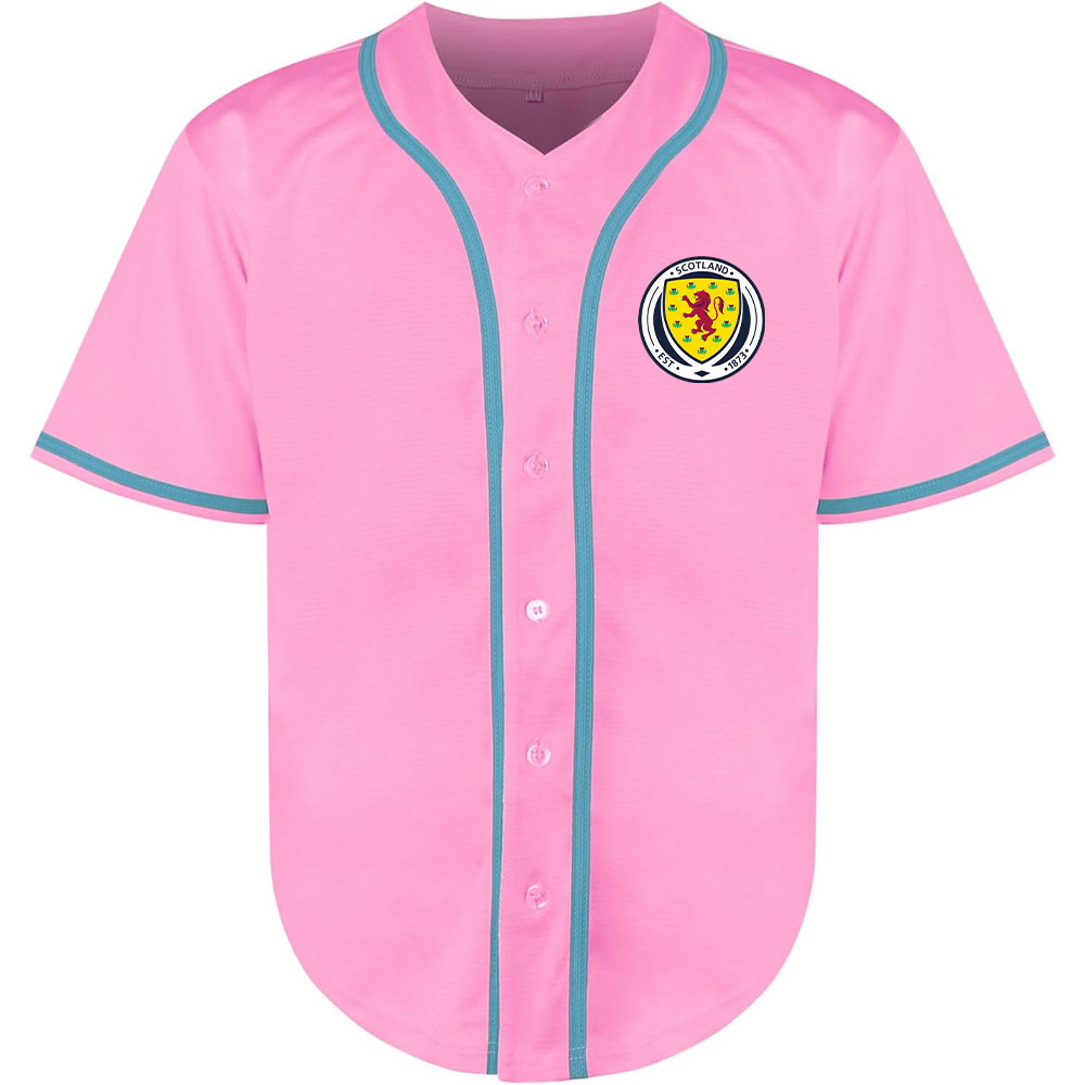 Men's Scotland National Soccer Team Baseball Jersey