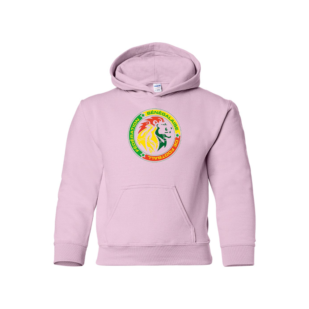 Youth Kids Senegal National Soccer Team Pullover Hoodie