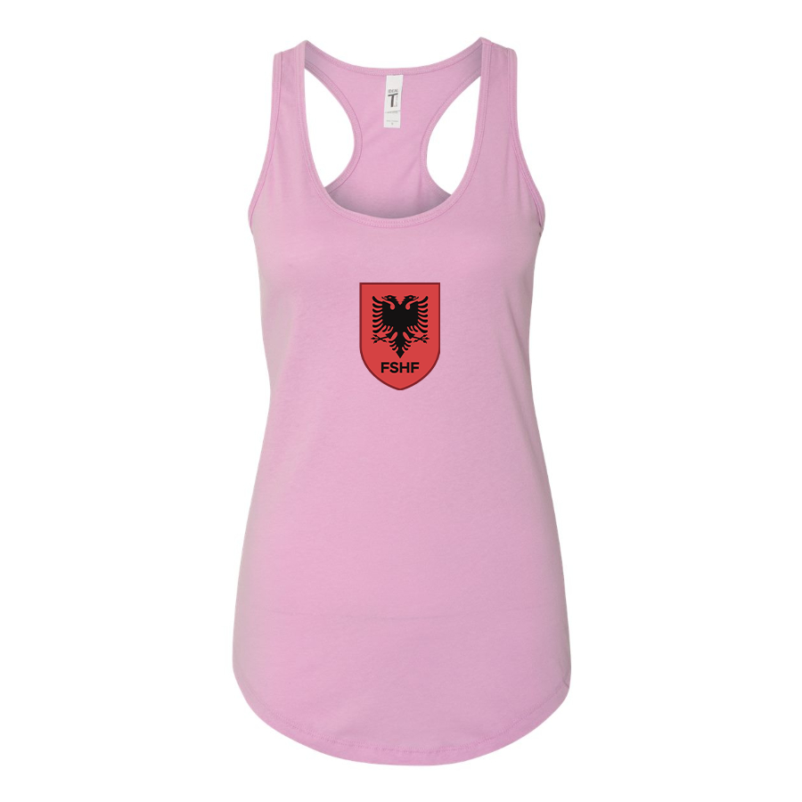 Women's Albania National Soccer Team Racerback Tank Top