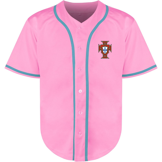 Men's Portugal National Soccer Team Baseball Jersey