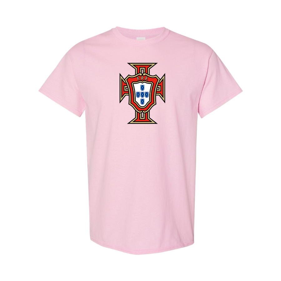 Youth Kids Portugal National Soccer Team Cotton T-Shirt