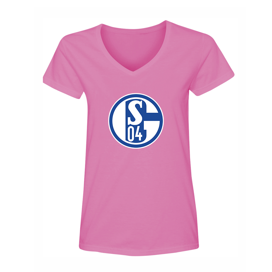 Women's Schalke 04 FC V-Neck T-Shirt