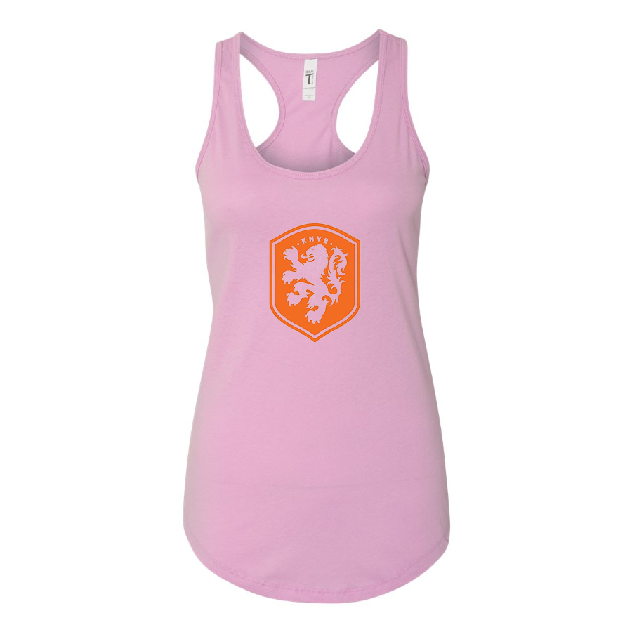 Women's Netherlands National Soccer Team Racerback Tank Top