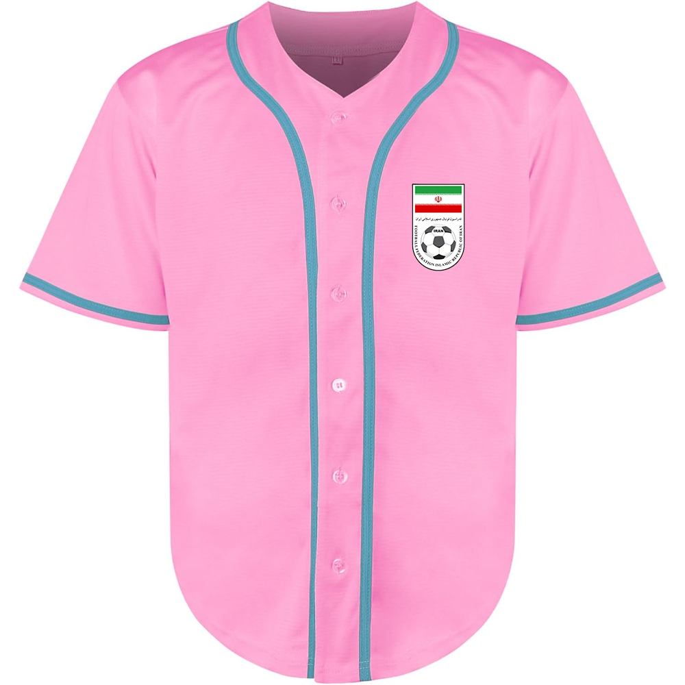 Men's Iran National Soccer Team Baseball Jersey