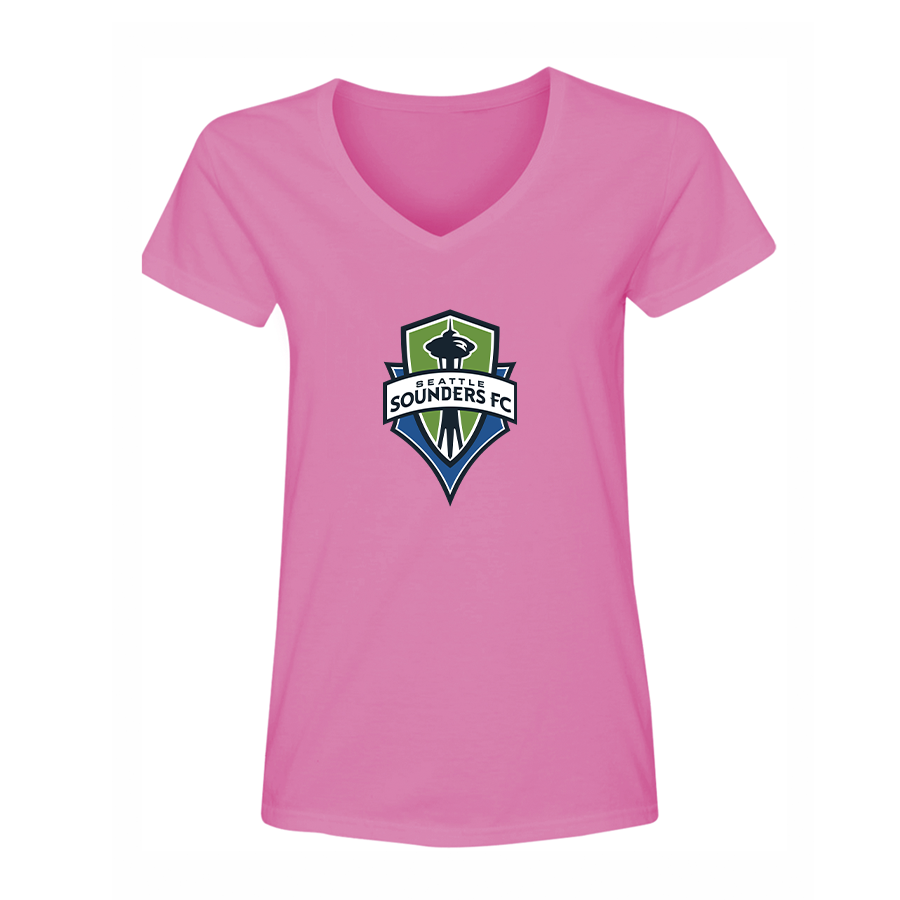 Women's Seattle Sounders FC V-Neck T-Shirt