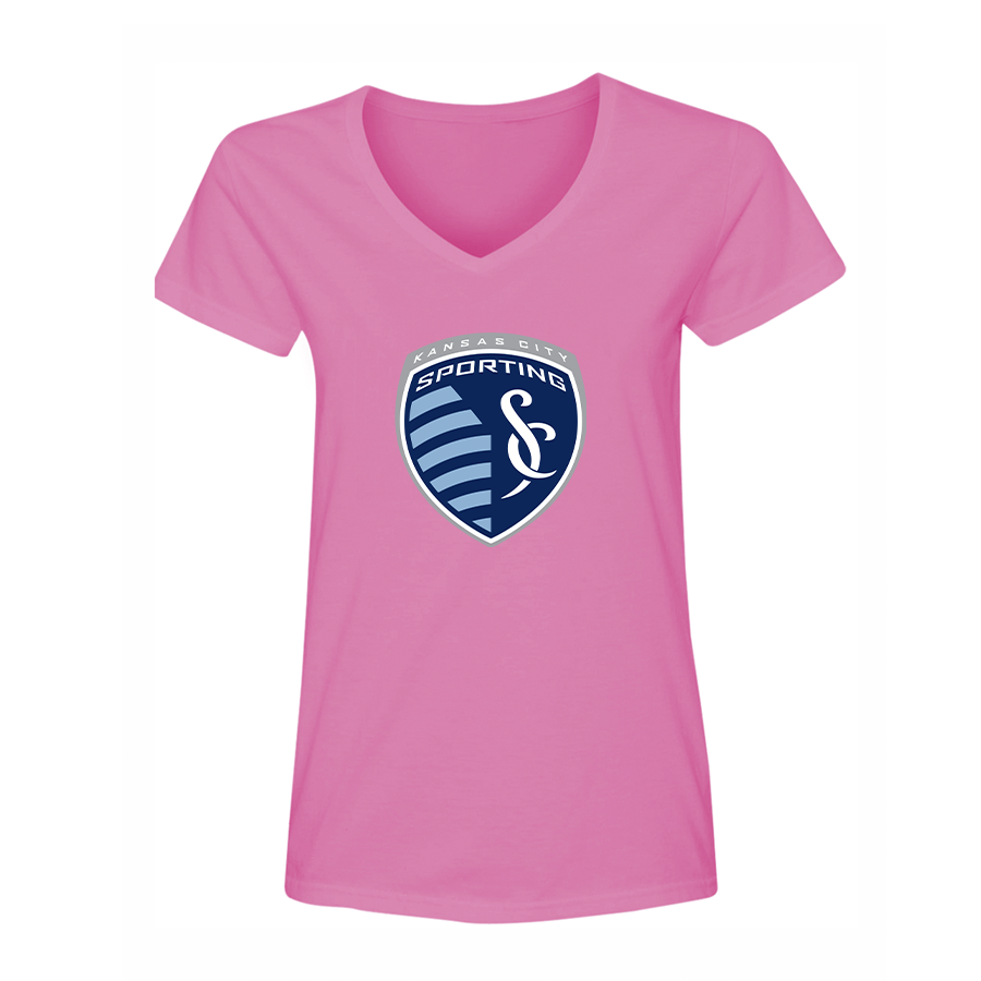 Women's Sporting Kansas City FC V-Neck T-Shirt