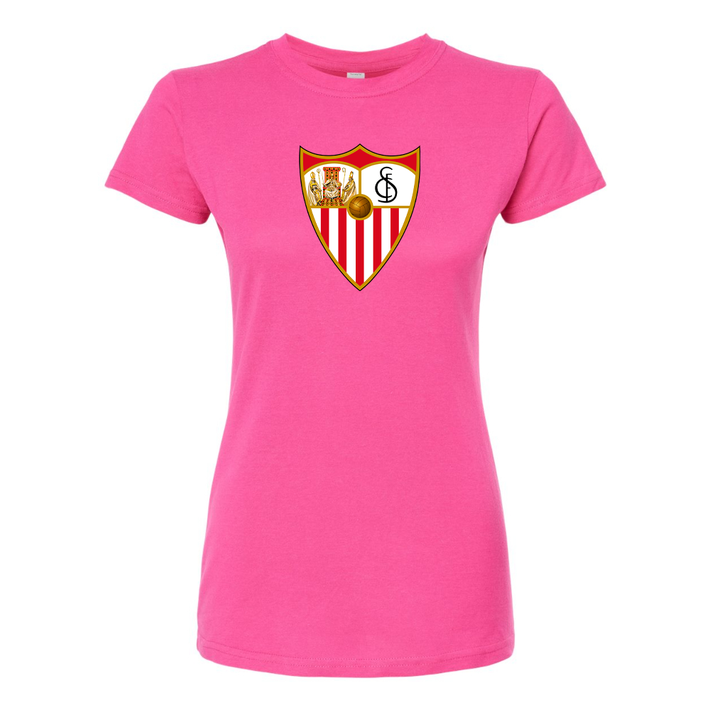 Women's Sevilla FC Round Neck T-Shirt