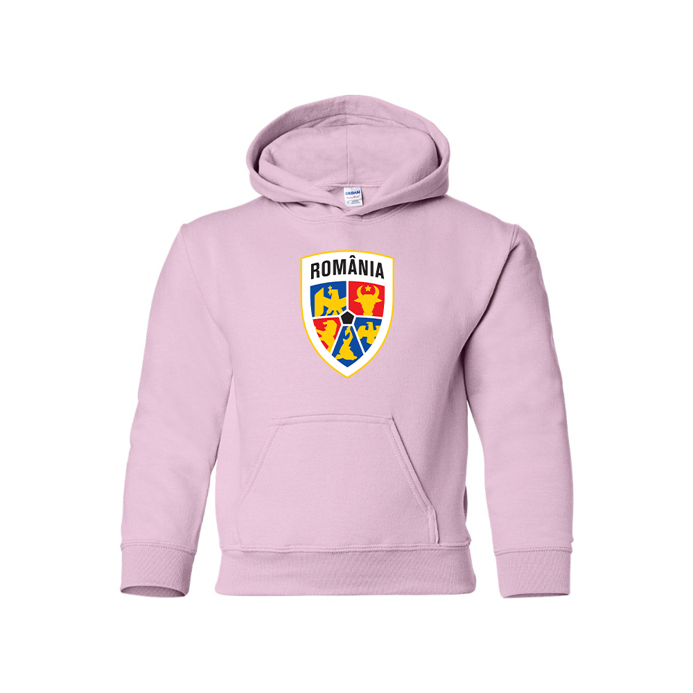 Youth Kids Romania National Soccer Team Pullover Hoodie