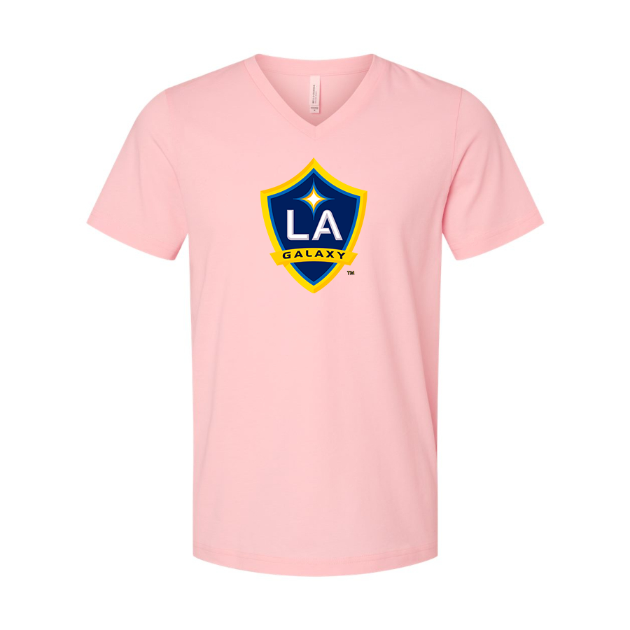 Men’s LA Galaxy FC - BELLA + CANVAS - Jersey V-Neck Tee - 3005